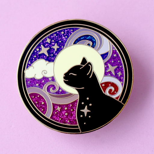 Cosmic Cat Enamel Pin