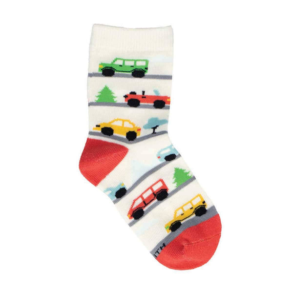 Beep Beep Vroom Cars Toddler Socks