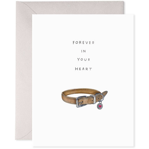 Collar Forever In Your Heart Pet Loss Card