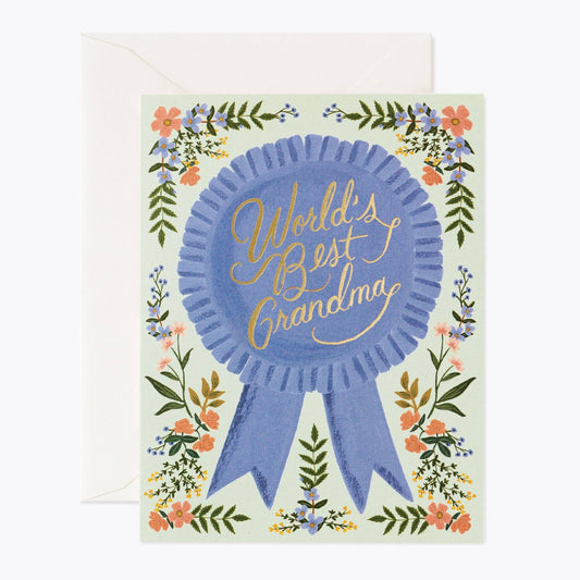 Worlds Best Grandma Award Card