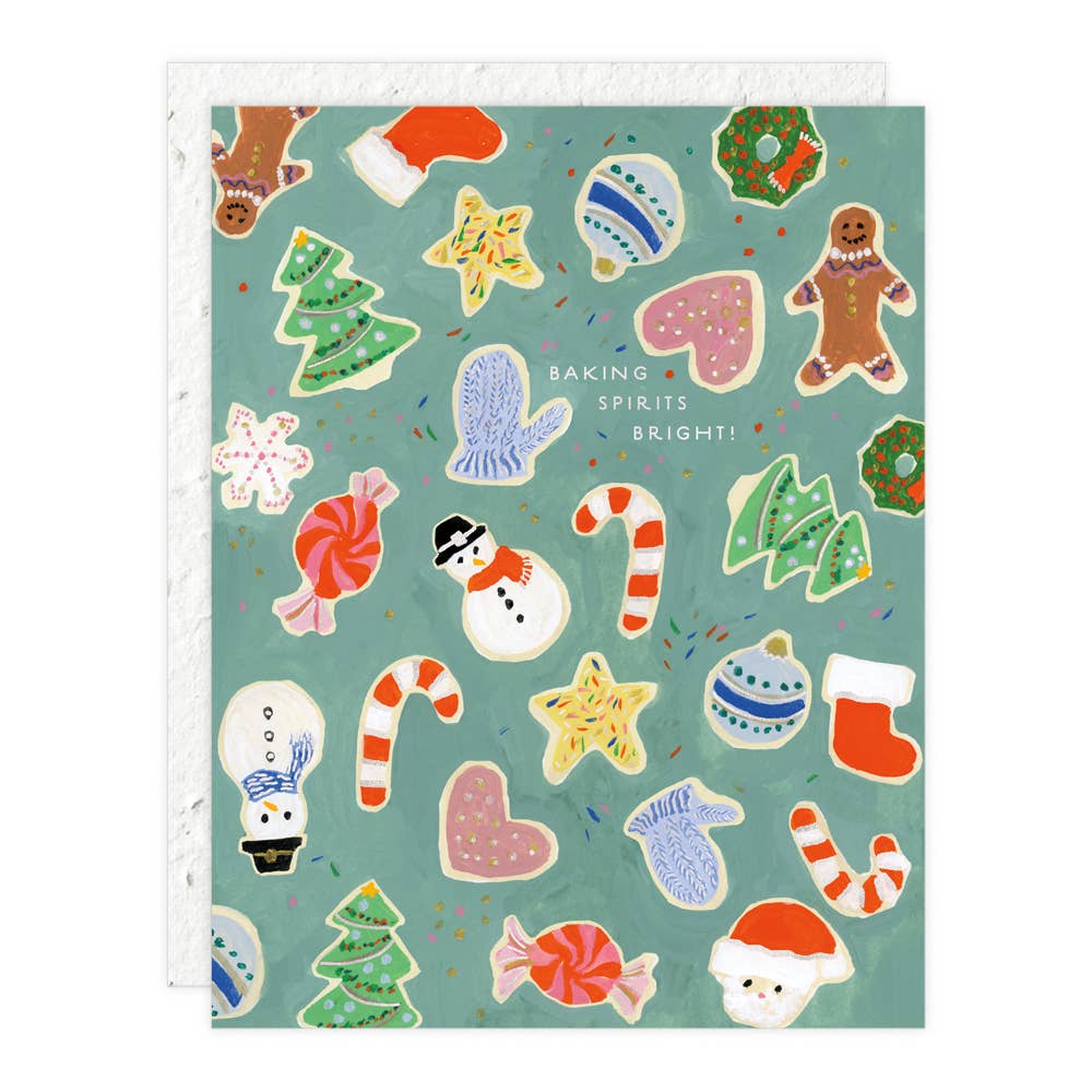 Baking Spirits Bright Christmas Card