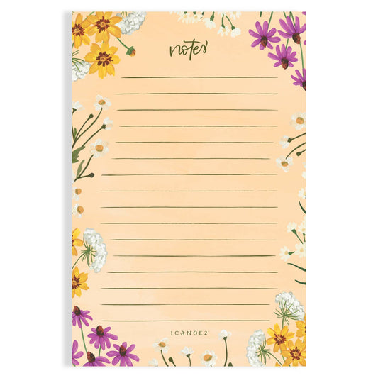 Vintage Blooms Floral Notepad
