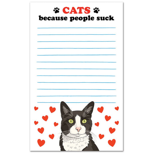 Cats Because People Suck Notepad