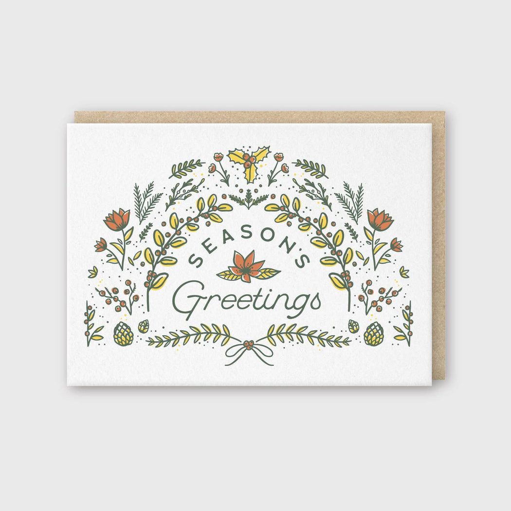 Seasons Greetings Foliage Card