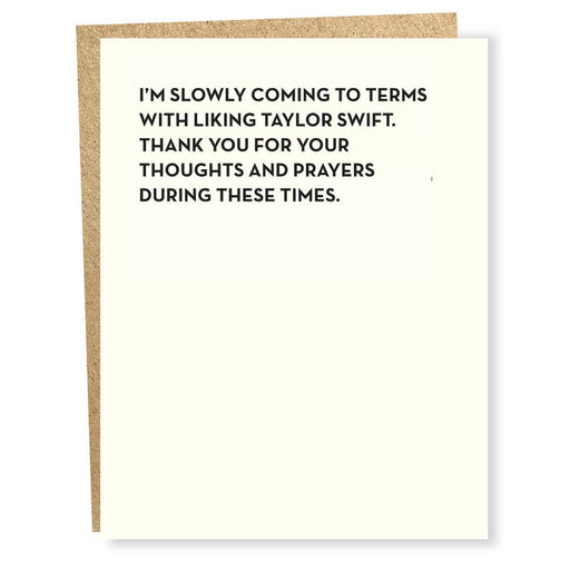 SP #875: Thoughts Prayers Taylor Swift Card