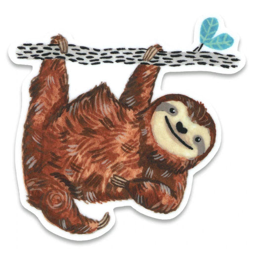 Sloth Hanging Vinyl Sticker