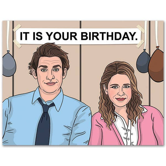 Jim Pam Office Birthday Card