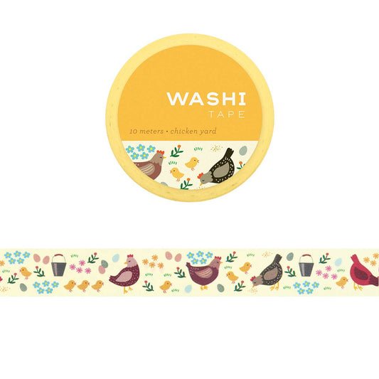 Chicken Yard Washi Tape