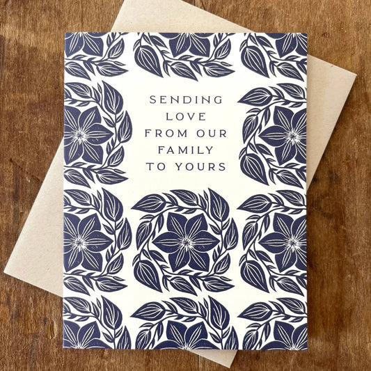 Sending Love from Our Family Card