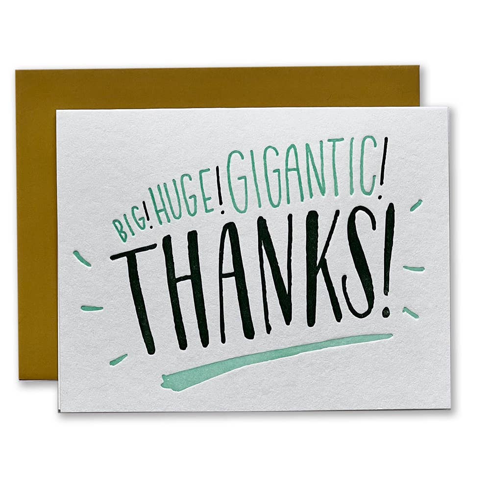 Big Huge Gigantic Thanks Card