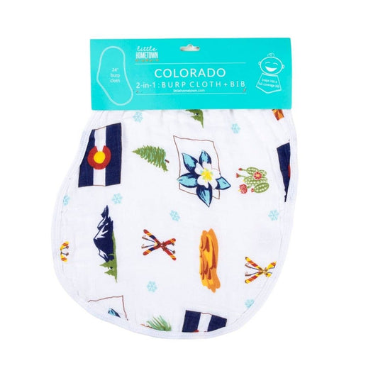 Colorado 2-in-1 Burp Cloth & Bib