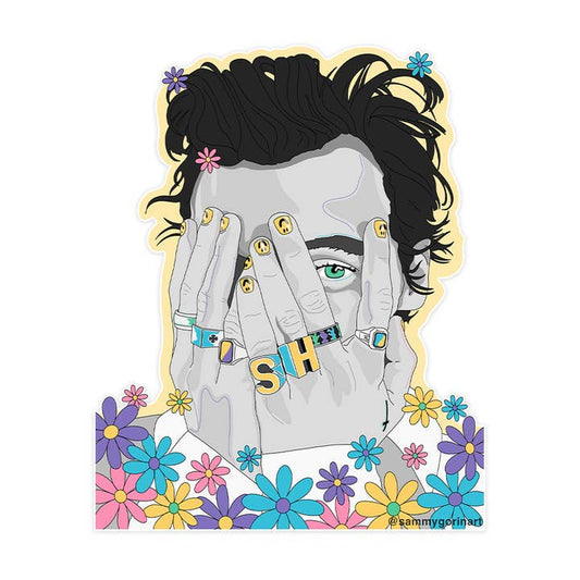 Harry Styles BW Sticker