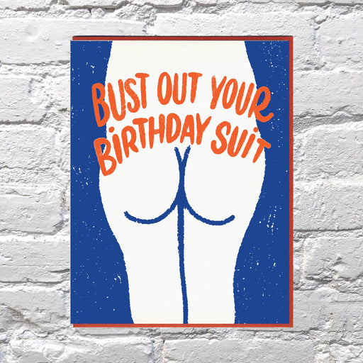 Bust Out Your Birthday Suit Card