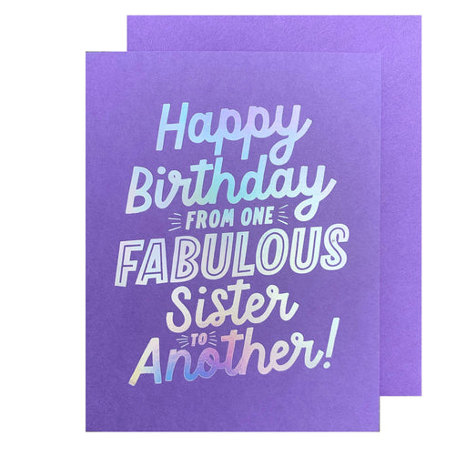 Fabulous Sister to Another Birthday Card