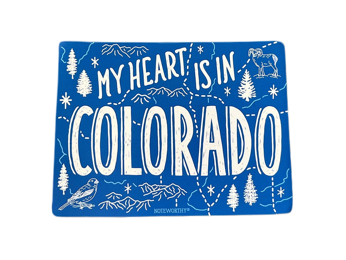 Magnet My Heart Is In Colorado Map