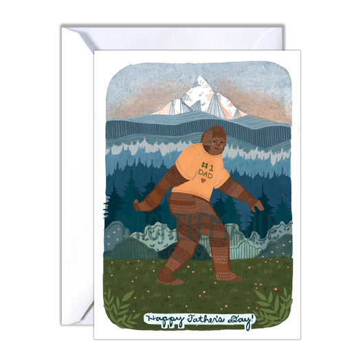 Sasquatch #1 Dad Happy Fathers Day Card