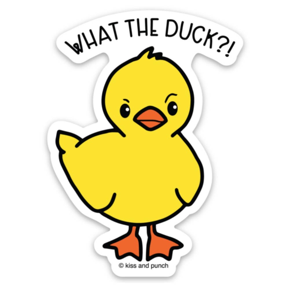 What the Duck Vinyl Sticker