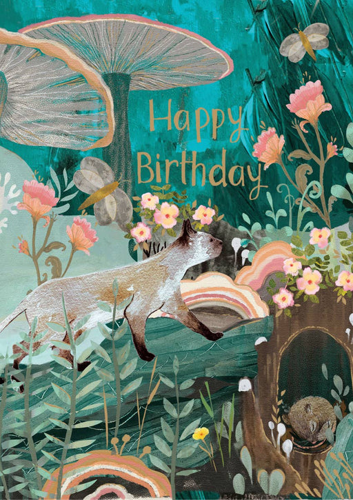 Mystic Cat Birthday Card