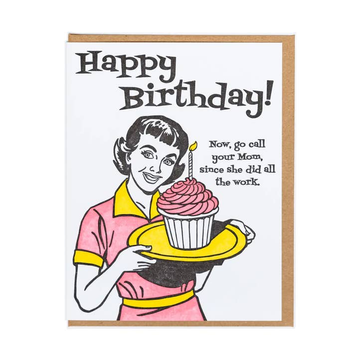 Call Your Mom Birthday Card
