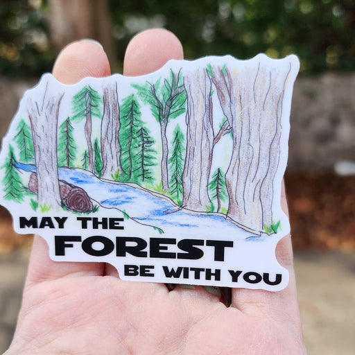 May the Forest Be with You Sticker Vinyl Sticker