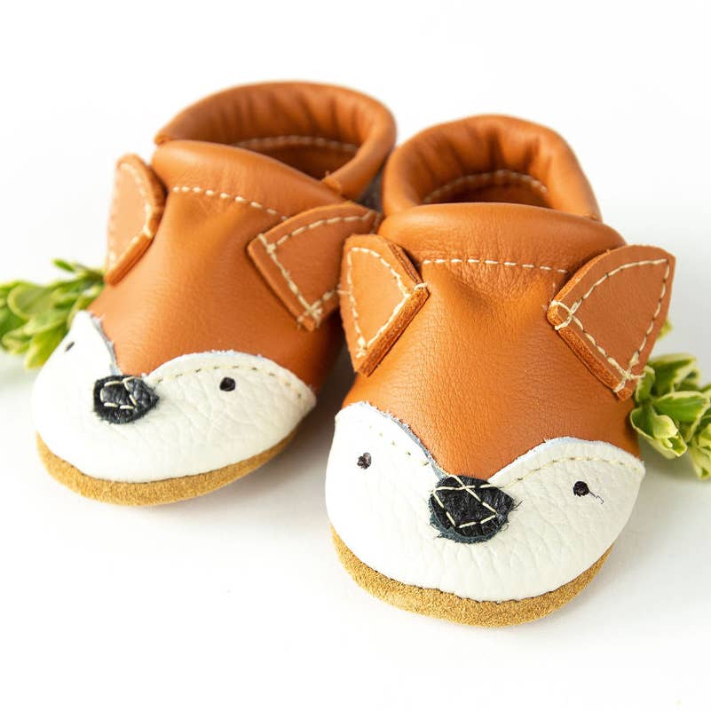 Fox Leather Moccasins