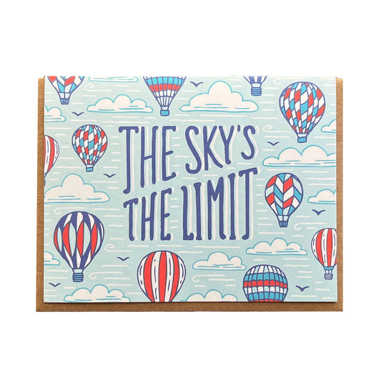 The Skys the Limit Hot Air Balloons Card