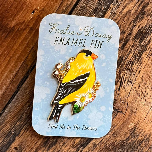 Goldfinch Enamel Pin