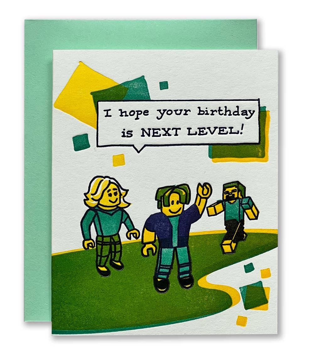 Next Level Birthday Roblox Gamers Card