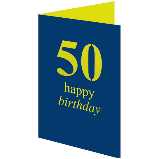 50 Birthday Petite Lasercut Card