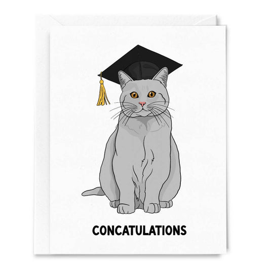 Concatulations Cat Grad Card