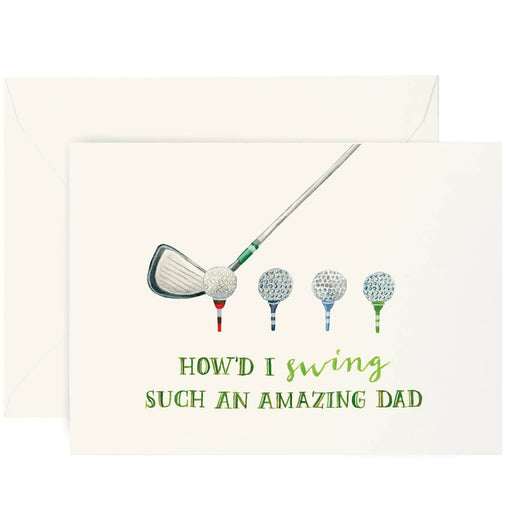 Howd I Swing Amazing Dad Golf Card