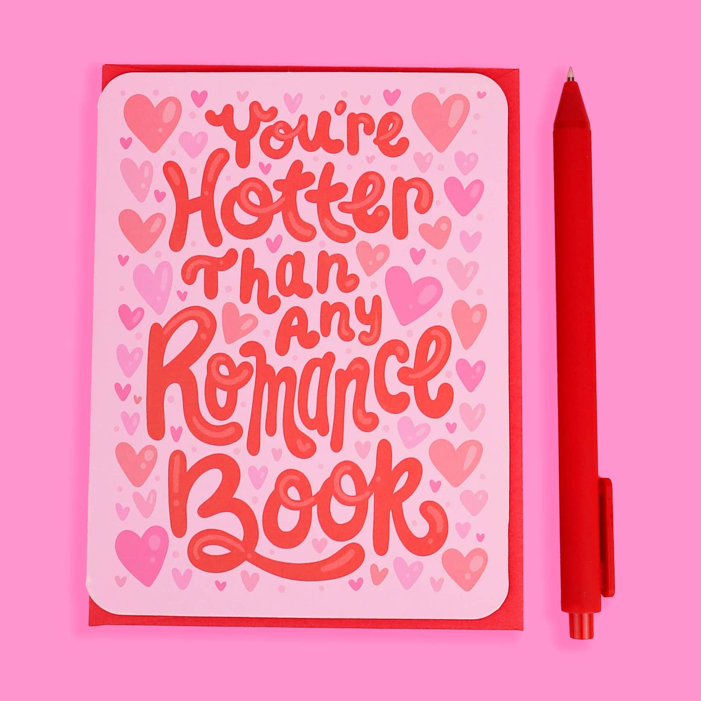 Youre Hotter Than My Romance Book Card