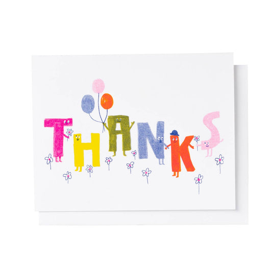Thanks Letter Friends Card