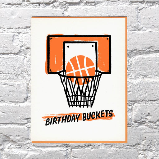 Birthday Basketball Buckets Card