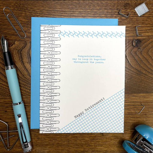 Congratulations Keep It Together Retirement Paperclips Card