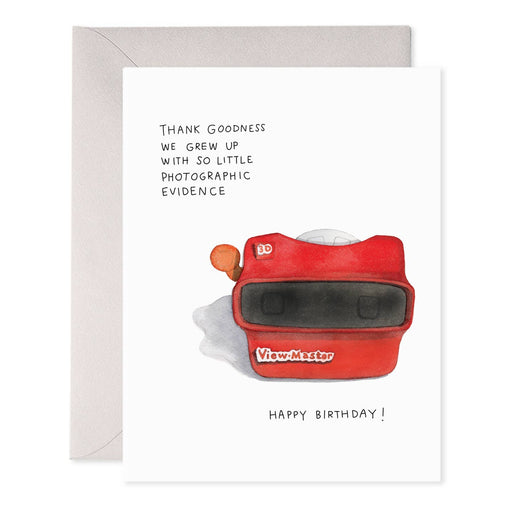 Viewmaster Little Evidence Retro Birthday Card