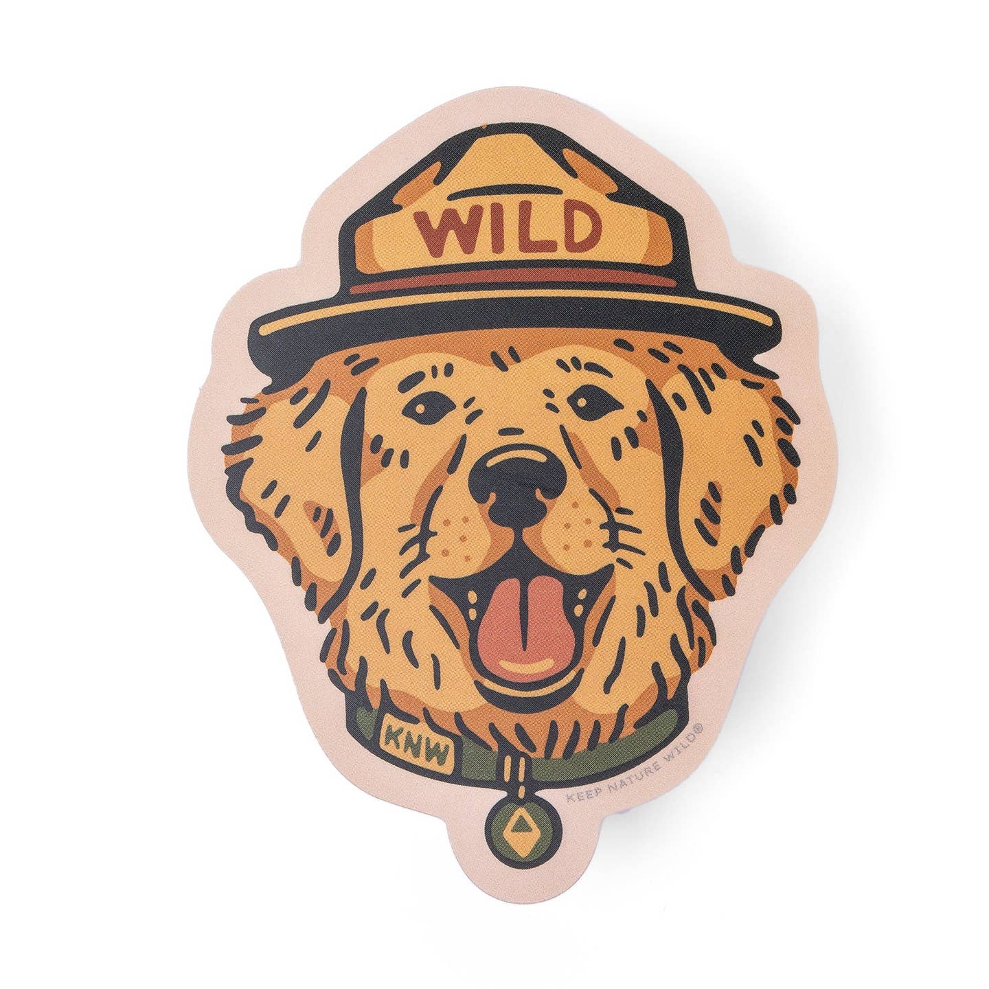 Wild Golden Dog Sticker