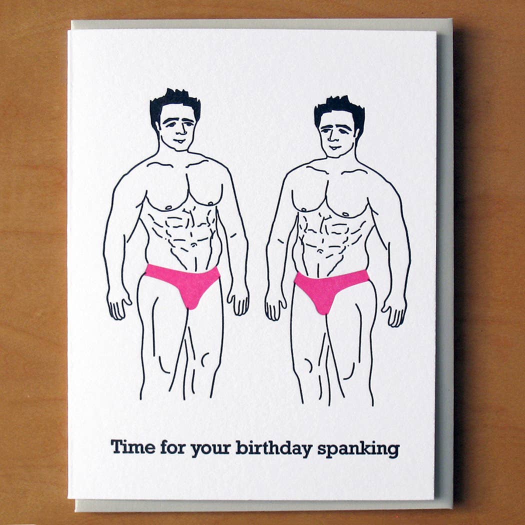 Time for Your Birthday Spanking Card