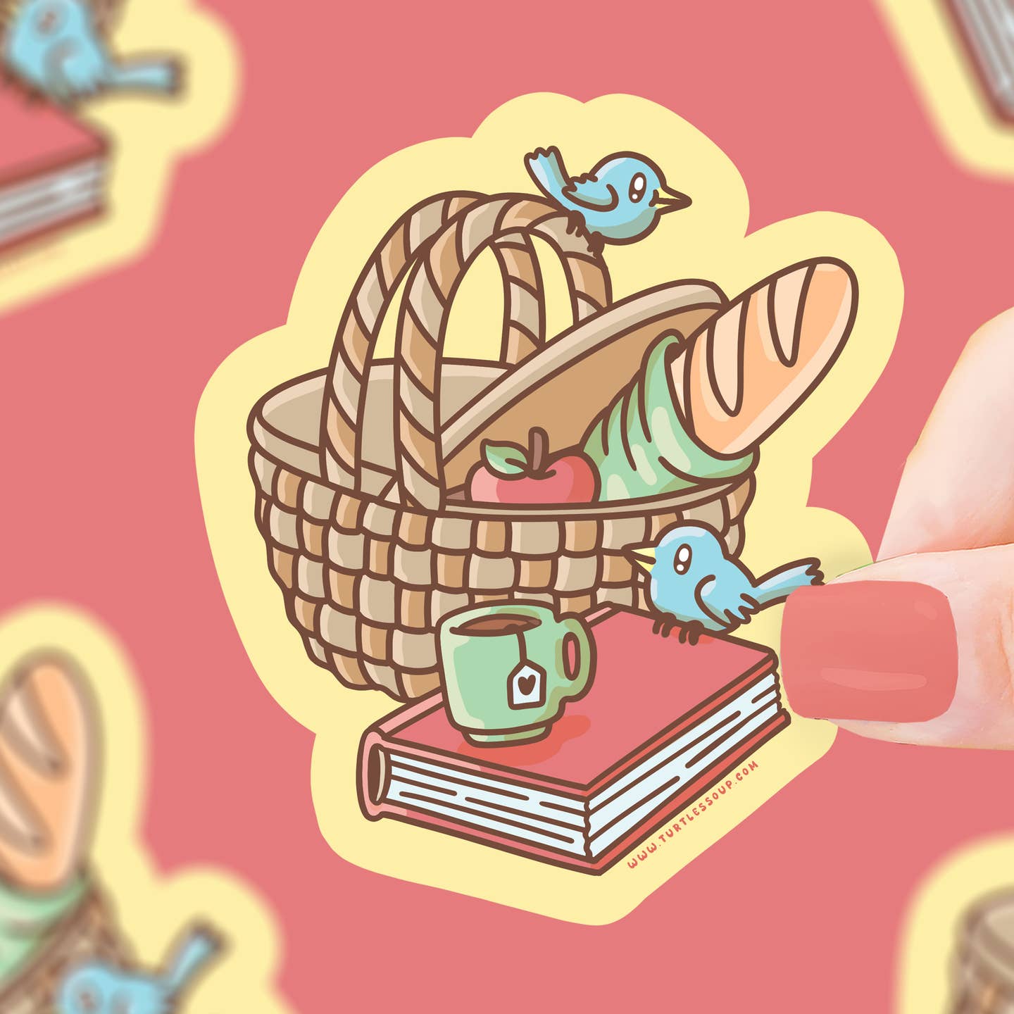 Picnic Basket Vinyl Sticker