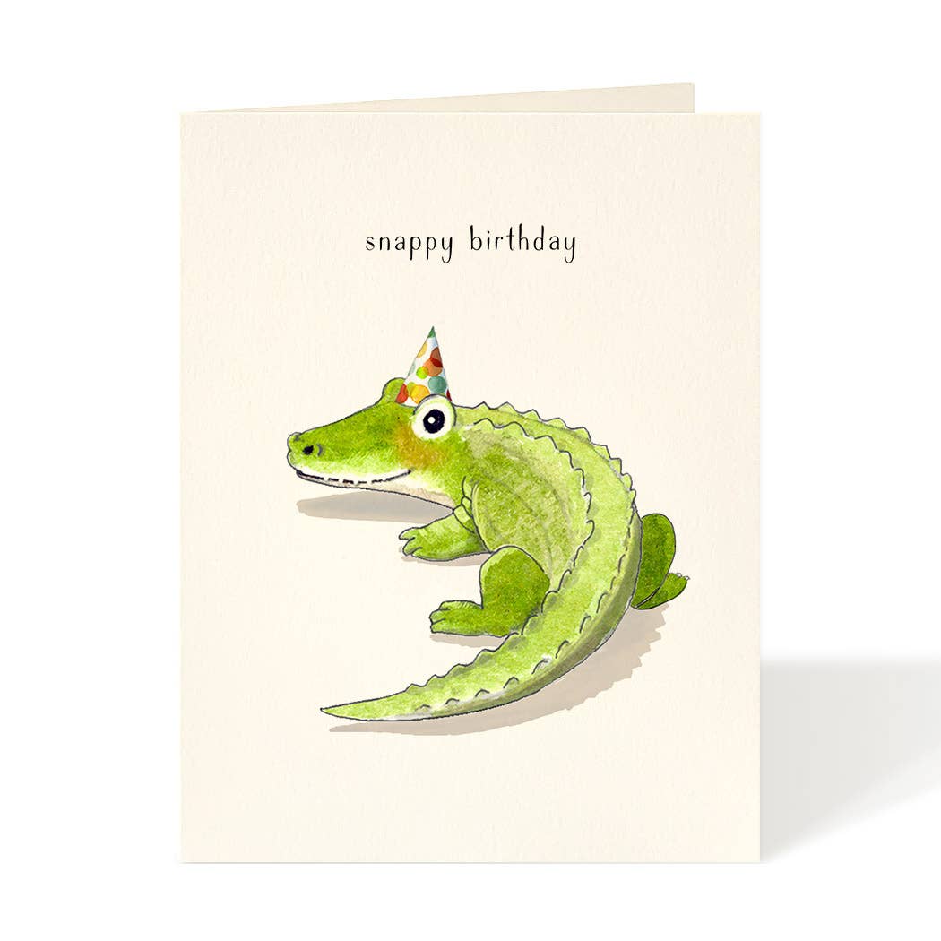 Alligator Snappy Birthday Card