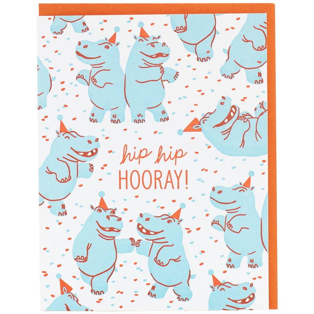 Hip Hippo Hooray Dance Card