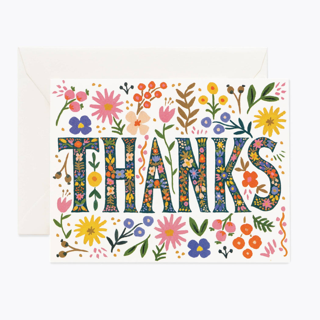 Rifle Floral Thanks Cards