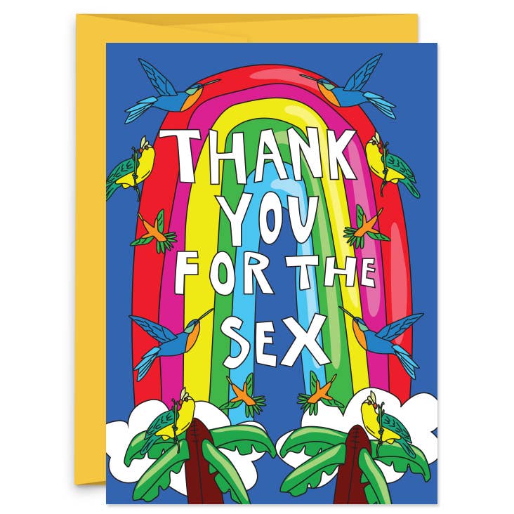 Thank You For the Sex Rainbow Card