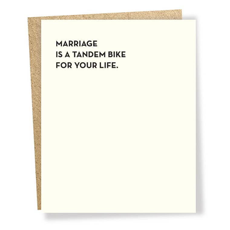 SP #118: Marriage Tandem Bike Card