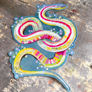 Holographic Snake Vinyl Sticker