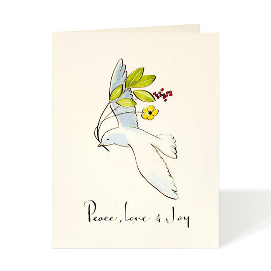 Peace Love Joy Dove Card