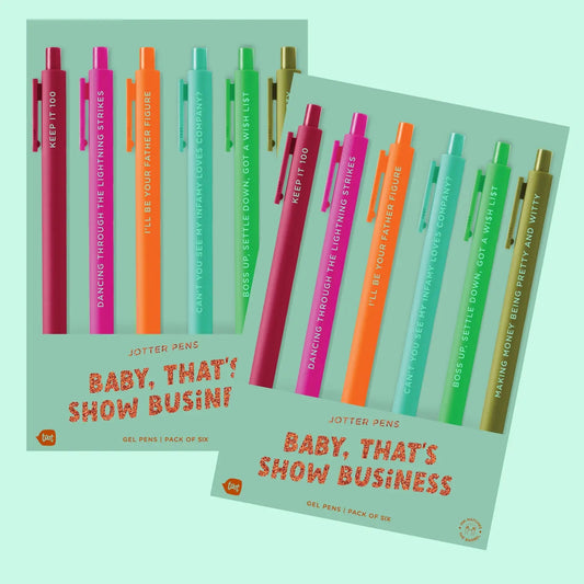 Baby That's Show Business Taylor Swiftie Jotter Click Pen - 6 pack