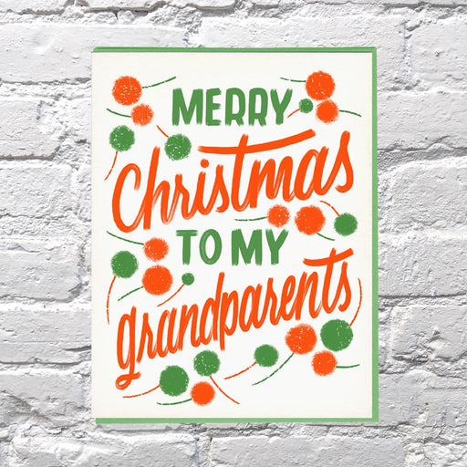 Merry Christmas to My Grandparents Card