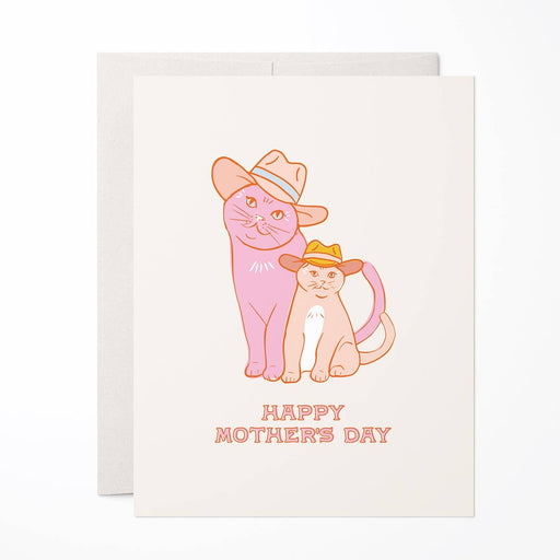 Cats in Cowboy Hats Mothers Day Card