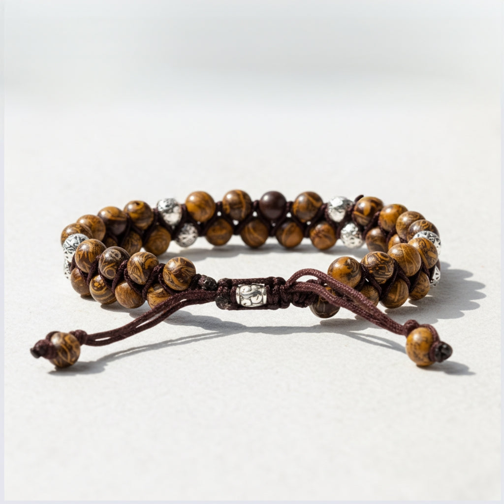 Mens Vintage Jasper Bracelet